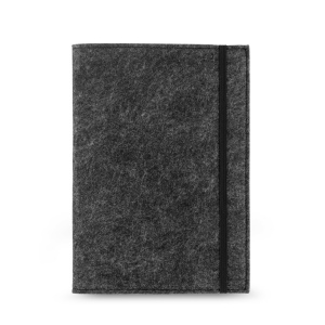 BALDWIN. Bloc-notes A5 avec couverture en feutrine recycléee (100% rPET) et pages lignées en papier 100% recyclé 3