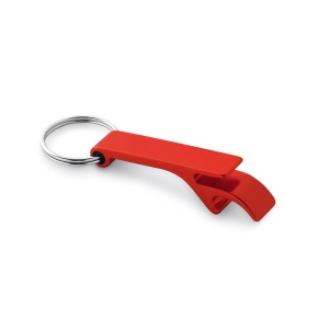 RE-BAITT. Porte-clés avec décapsuleur en aluminium recyclé (100% rAL) 3