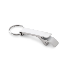 RE-BAITT. Porte-clés avec décapsuleur en aluminium recyclé (100% rAL) 6