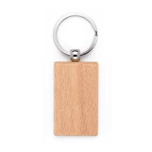 STEWIE. Porte-clés rectangulaire en bois de hêtre 3