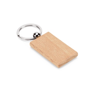 STEWIE. Porte-clés rectangulaire en bois de hêtre 2