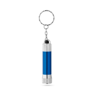 RE-LERGAN. Porte-clés en aluminium (92 % recyclé) avec lampe de poche LED à 3 lumières 12