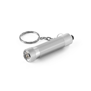 RE-LERGAN. Porte-clés en aluminium (92 % recyclé) avec lampe de poche LED à 3 lumières 6