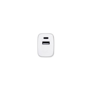 WEGENER. Adaptateur secteur avec port USB-A 18W et USB-C 20W en ABS recyclé (100 % rABS) 6