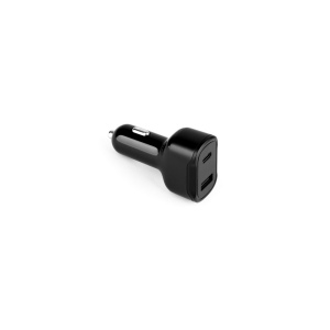 DIRAC. Adaptateur allume-cigare avec port USB-A 18W et USB-C 20W en ABS recyclé (100 % rABS) 2