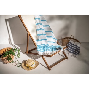 SARDENHA. Serviette de plage en coton (70% recyclé) et polyester (30% recyclé) (180 g/m²) 6