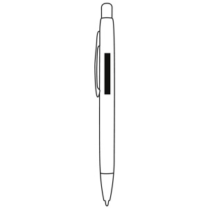 Stylo à bille en aluminium BAMBOO PUSHER 24