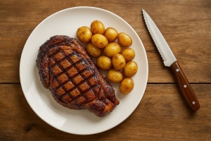 Couteau à steak 'Milano', ABS motif bois 7