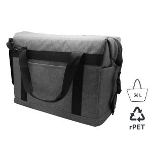 Glacière isotherme XL 'Sakai', gris chiné RPET 2