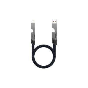 Câble universel 4 en 1 'Orlando', 1m, gris anthracite 3