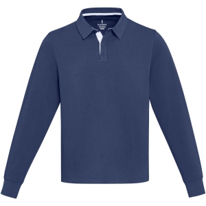 Sweatshirt de rugbyen coton organique Clyde unisexe 13