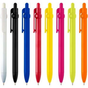 Stylo bille Fidget en plastique recyclé (encre noire) 55
