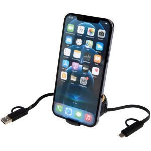 Câble rétractable 5 en 1 Chechia de 100 cm en plastique recyclé pour la synchronisation des données et la charge rapide de 45 W 12