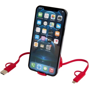 Câble rétractable 5 en 1 Alasia de 100 cm en plastique recyclé et aluminium pour la synchronisation des données et la charge rapide de 45 W 23