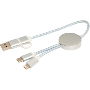 Câble 5 en 1 Alasia en aluminium et plastique recyclés de 30 cm pour la synchronisation des données et la charge rapide de 27 W 21