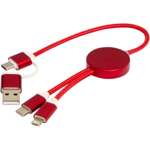 Câble 5 en 1 Alasia en aluminium et plastique recyclés de 30 cm pour la synchronisation des données et la charge rapide de 27 W 23