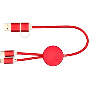 Câble 5 en 1 Alasia en aluminium et plastique recyclés de 30 cm pour la synchronisation des données et la charge rapide de 27 W 7