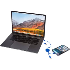 Câble 5 en 1 Alasia en aluminium et plastique recyclés de 30 cm pour la synchronisation des données et la charge rapide de 27 W 28