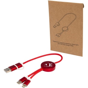Câble 5 en 1 Alasia en aluminium et plastique recyclés de 30 cm pour la synchronisation des données et la charge rapide de 27 W 11