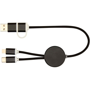 Câble 5 en 1 Alasia en aluminium et plastique recyclés de 30 cm pour la synchronisation des données et la charge rapide de 27 W 14