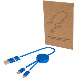 Câble 5 en 1 Alasia en aluminium et plastique recyclés de 30 cm pour la synchronisation des données et la charge rapide de 27 W 4