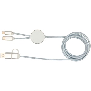 Câble 5 en 1 Alasia en aluminium et plastique recyclés de 150 cm pour la synchronisation des données et la charge rapide de 27 W 17