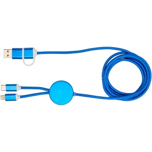 Câble 5 en 1 Alasia en aluminium et plastique recyclés de 150 cm pour la synchronisation des données et la charge rapide de 27 W 8