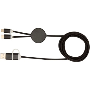 Câble 5 en 1 Alasia en aluminium et plastique recyclés de 150 cm pour la synchronisation des données et la charge rapide de 27 W 14