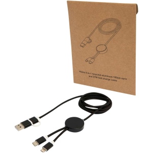 Câble 5 en 1 Alasia en aluminium et plastique recyclés de 150 cm pour la synchronisation des données et la charge rapide de 27 W 2