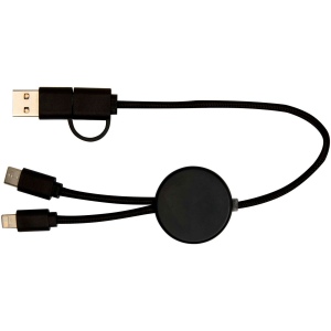 Câble 5 en 1 Citala en plastique recyclé de 30 cm pour la synchronisation des données et la charge rapide de 27 W 17