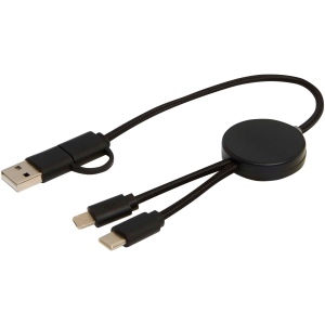 Câble 5 en 1 Citala en plastique recyclé de 30 cm pour la synchronisation des données et la charge rapide de 27 W 22