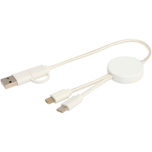 Câble 5 en 1 Citala en plastique recyclé de 30 cm pour la synchronisation des données et la charge rapide de 27 W 26