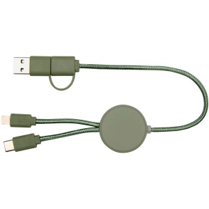 Câble 5 en 1 Citala en plastique recyclé de 30 cm pour la synchronisation des données et la charge rapide de 27 W 9