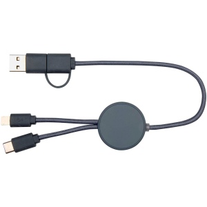 Câble 5 en 1 Citala en plastique recyclé de 30 cm pour la synchronisation des données et la charge rapide de 27 W 10