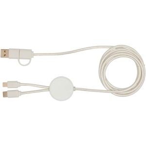 Câble 5 en 1 Citala en plastique recyclé de 150 cm pour la synchronisation des données et la charge rapide de 27 W 5