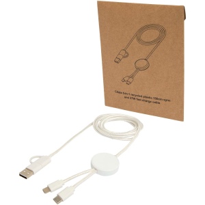 Câble 5 en 1 Citala en plastique recyclé de 150 cm pour la synchronisation des données et la charge rapide de 27 W 3