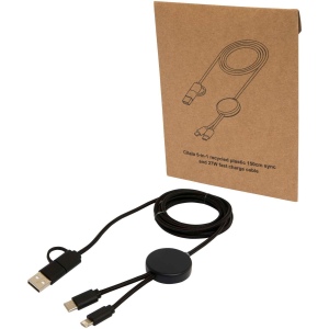 Câble 5 en 1 Citala en plastique recyclé de 150 cm pour la synchronisation des données et la charge rapide de 27 W 2
