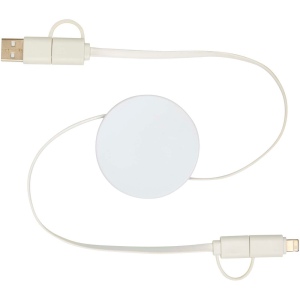 Câble rétractable 5 en 1 Citala en plastique recyclé de 90 cm pour la synchronisation des données et la charge rapide de 40 W 9