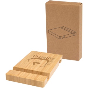 Support téléphone en bambou Bubup à 2 angles pour tablettes et téléphone 4