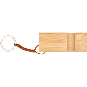 Support de téléphone en bambou Bosona avec porte-clés 3