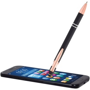 Stylo bille Nanna avec finition or rose (encre bleue) 26