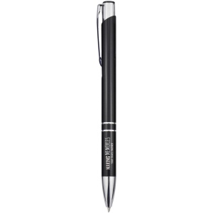 Stylo bille en aluminium recyclé Moneta (encre bleue) 12