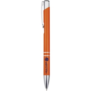 Stylo bille en aluminium recyclé Moneta (encre bleue) 26