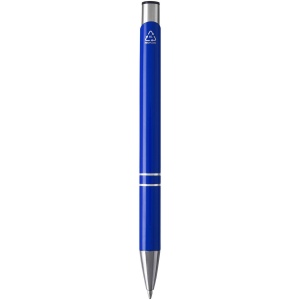 Stylo bille en aluminium recyclé Moneta (encre bleue) 38
