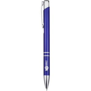 Stylo bille en aluminium recyclé Moneta (encre bleue) 18