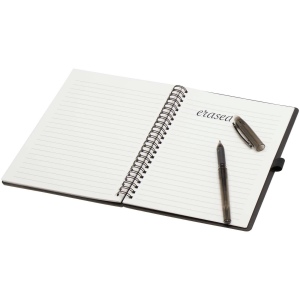 Carnet A5 à couverture souple réutilisable et parure de stylos Slate (encre noire) 20