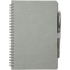 Carnet A5 à couverture souple réutilisable et parure de stylos Slate (encre noire) 6