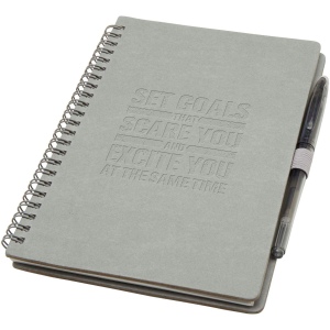 Carnet A5 à couverture souple réutilisable et parure de stylos Slate (encre noire) 9