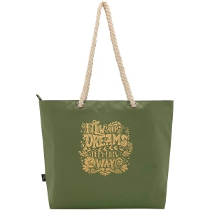 Sac shopping Panama recyclé GRS isotherme de plage avec poignées en cordelette 23L 17