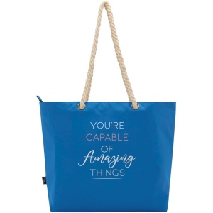Sac shopping Panama recyclé GRS isotherme de plage avec poignées en cordelette 23L 18